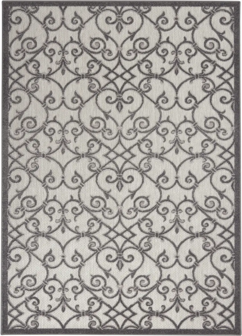 Gray Indoor Outdoor Area Rug Photo 1