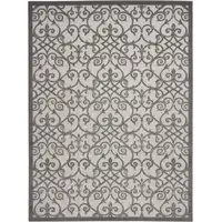 Photo of Gray and Charcoal Indoor Outdoor Area Rug