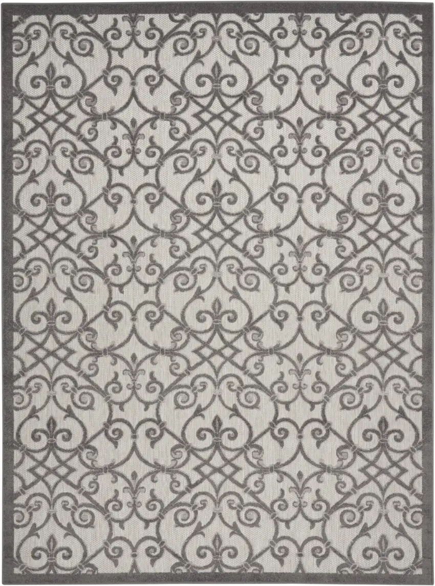 Gray Indoor Outdoor Area Rug Photo 6