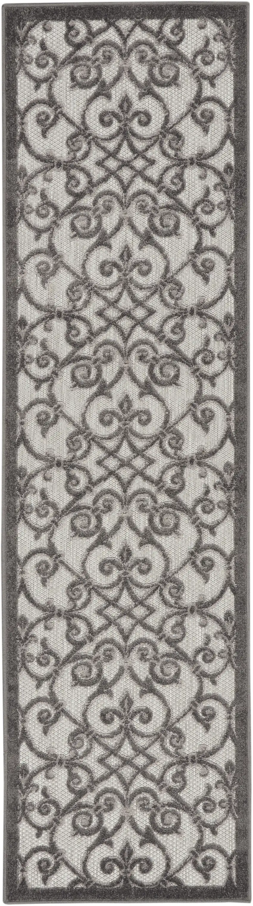 10' Gray Indoor Outdoor Area Rug Photo 3