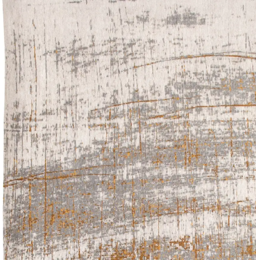 Gray and Gold Abstract Non Skid Area Rug Photo 5