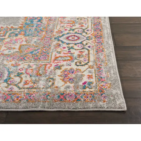 Gray and Gold Medallion Area Rug Photo 1