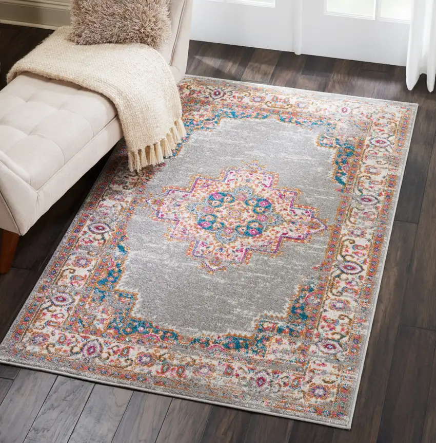 Gray Power Loom Area Rug Photo 9