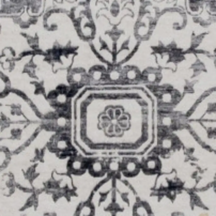 Gray and Gold Oriental Area Rug Photo 3