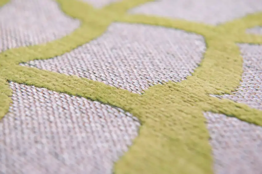 Gray and Green Abstract Non Skid Area Rug Photo 5