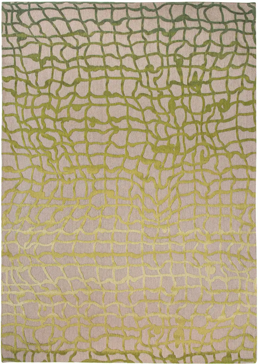 Gray and Green Abstract Non Skid Area Rug Photo 6