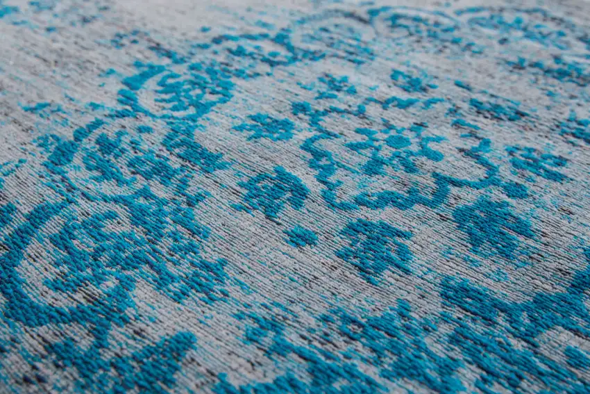 Gray and Green Medallion Non Skid Area Rug Photo 7