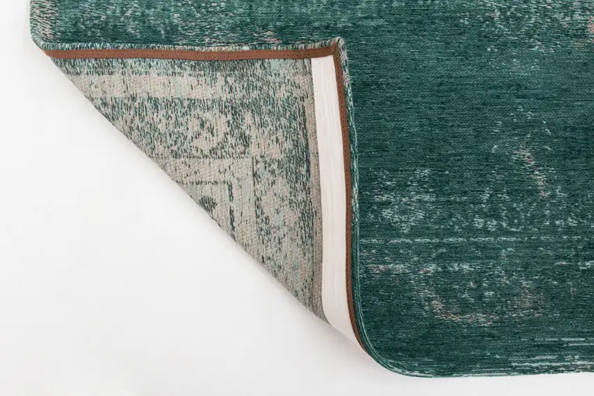Gray and Green Medallion Non Skid Area Rug Photo 4