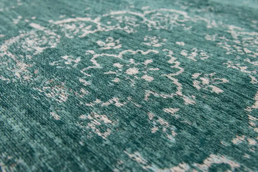 Gray and Green Medallion Non Skid Area Rug Photo 7