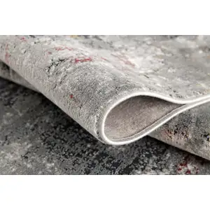 Photo of Gray and Ivory Abstract Area Rug