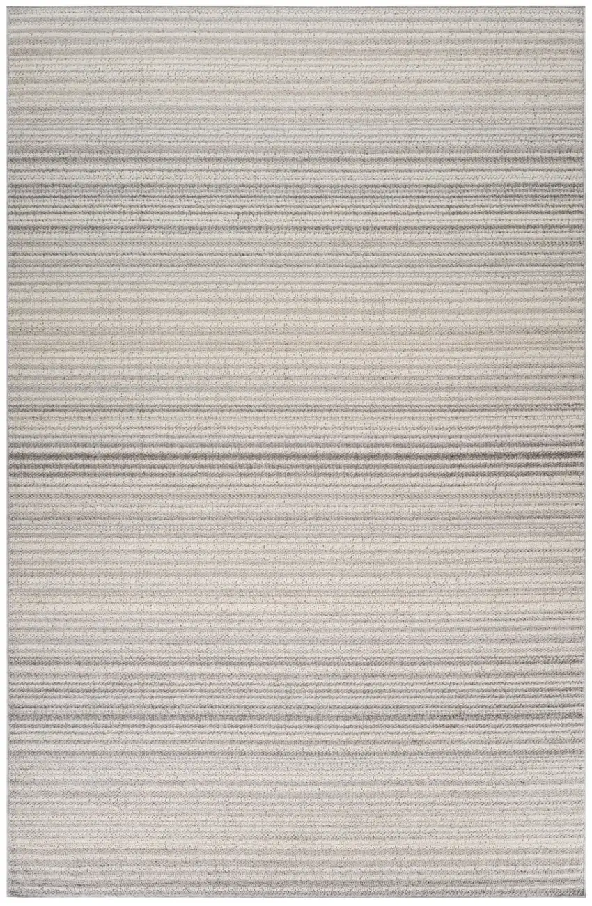 Gray and Ivory Abstract Area Rug Photo 2
