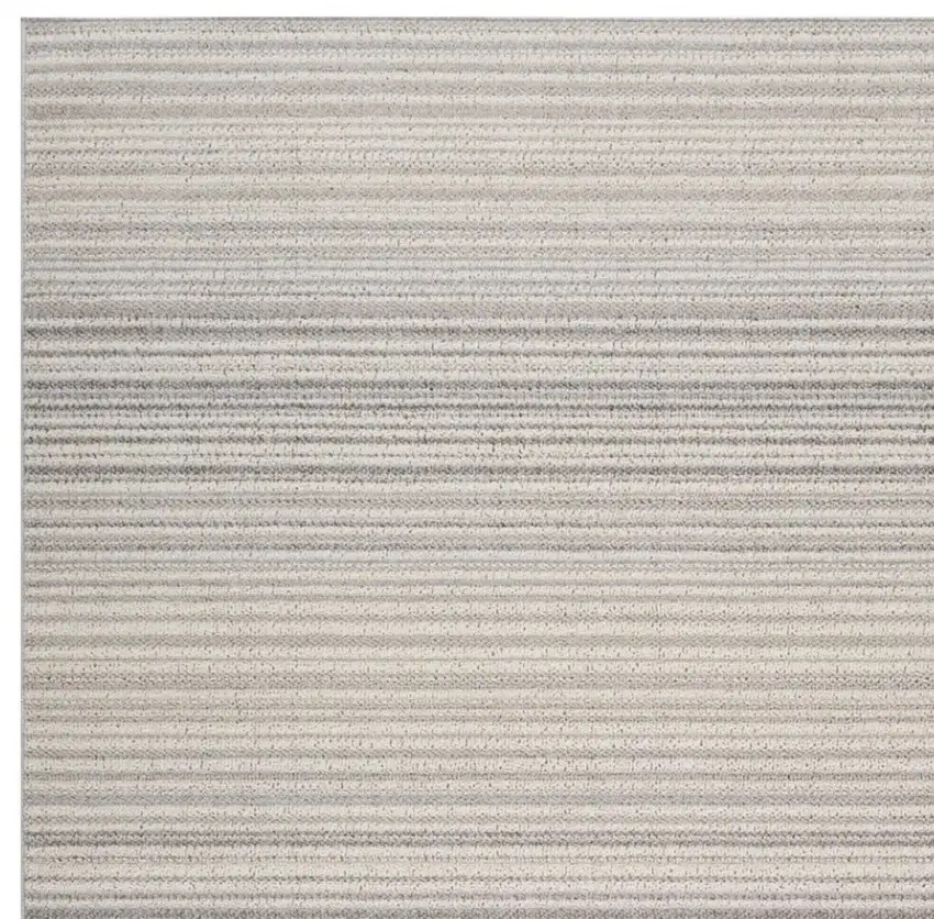 Gray and Ivory Abstract Area Rug Photo 5