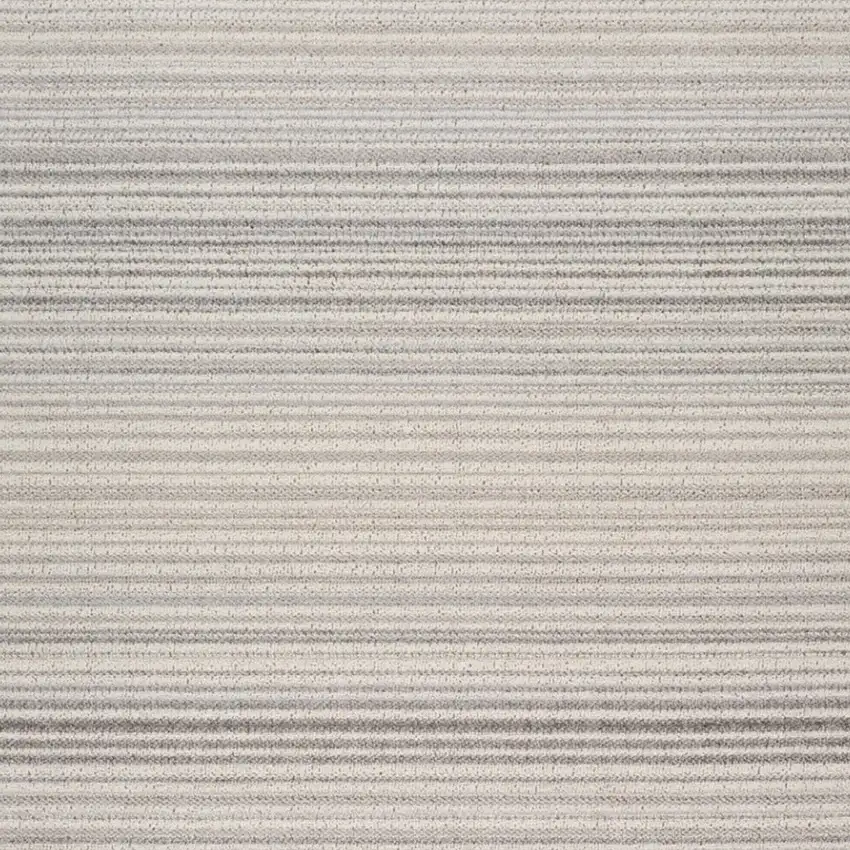 Gray and Ivory Abstract Area Rug Photo 4