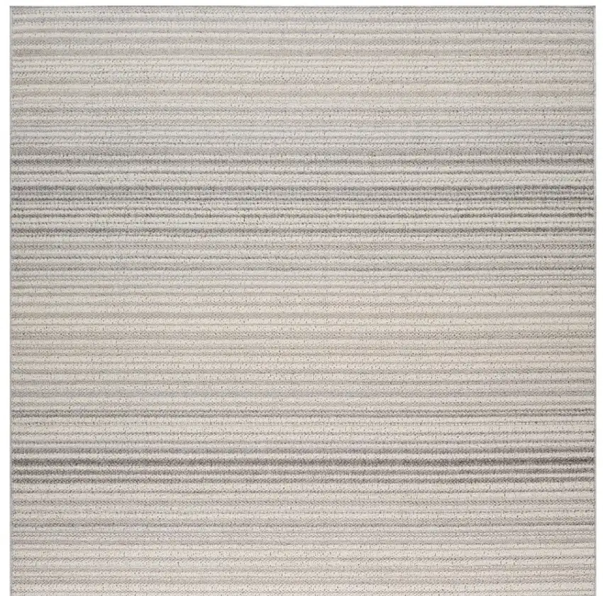 Gray and Ivory Abstract Area Rug Photo 5