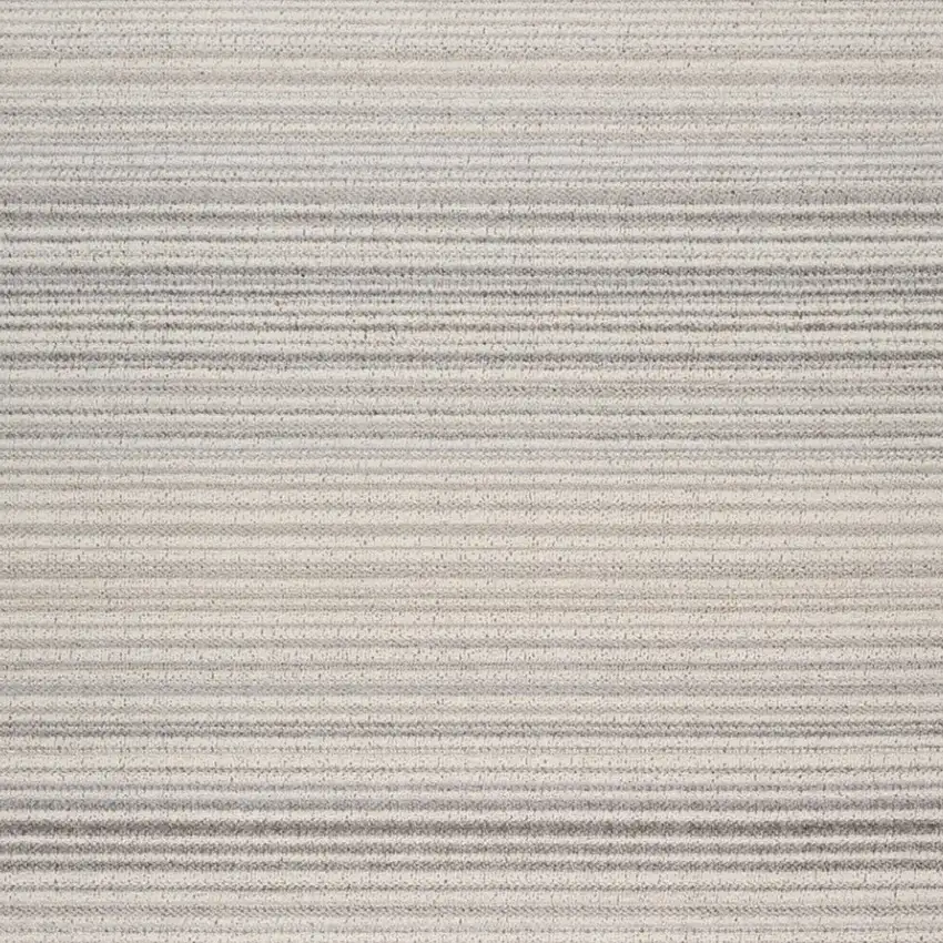 Gray and Ivory Abstract Area Rug Photo 4