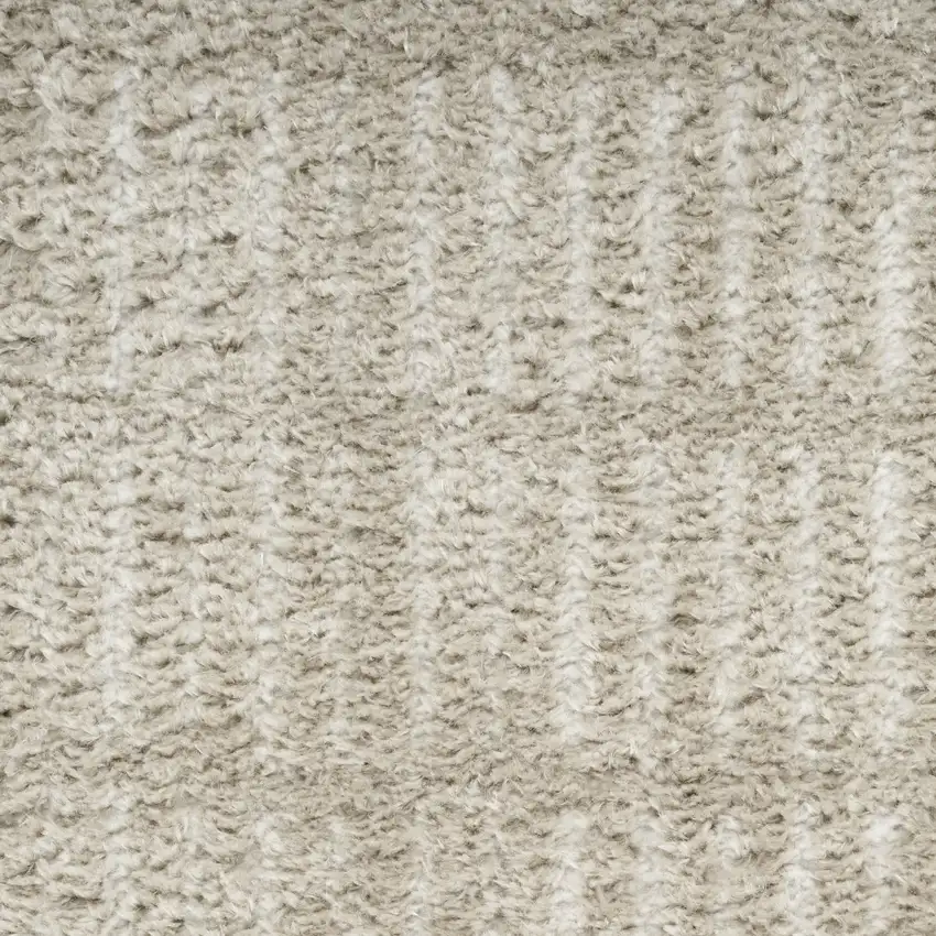 Gray and Ivory Abstract Area Rug Photo 4