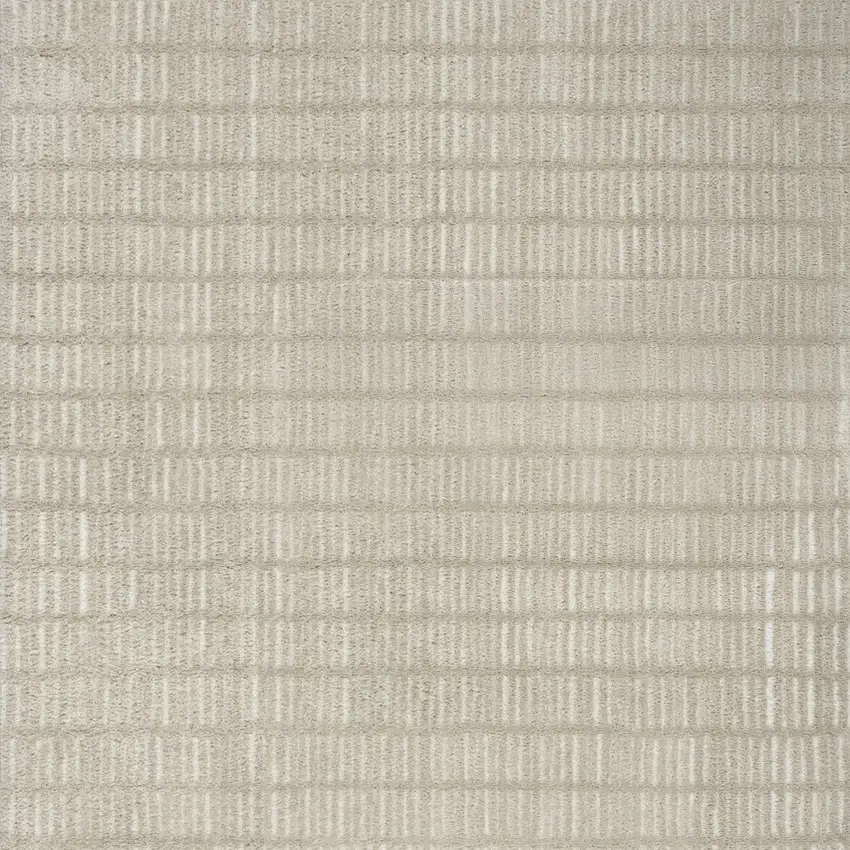 Gray and Ivory Abstract Area Rug Photo 5