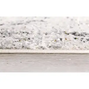 Photo of Gray and Ivory Abstract Distressed Area Rug