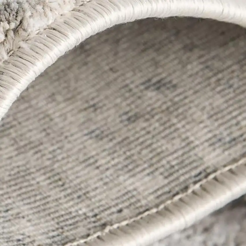 Gray and Ivory Abstract Area Rug Photo 7