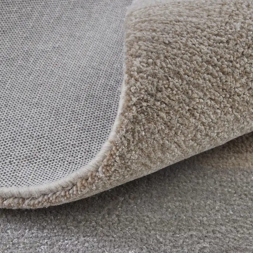 Gray and Ivory Abstract Hand Tufted Area Rug Photo 4