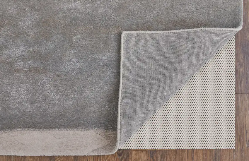 Gray and Ivory Abstract Hand Tufted Area Rug Photo 6