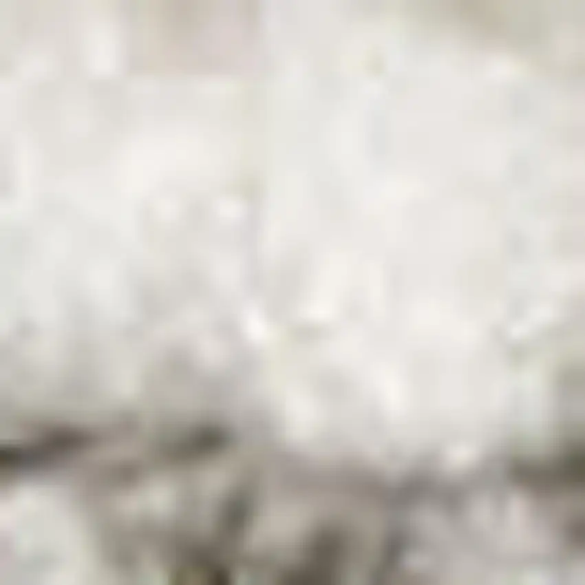 Gray and Ivory Abstract Power Loom Area Rug Photo 3