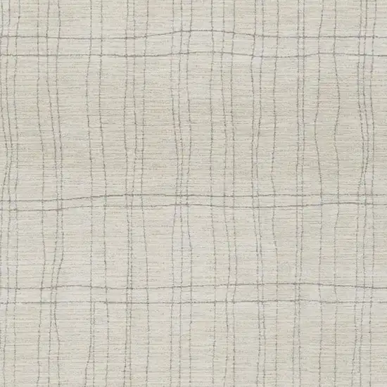 Gray And Ivory Abstract Area Rug Photo 4