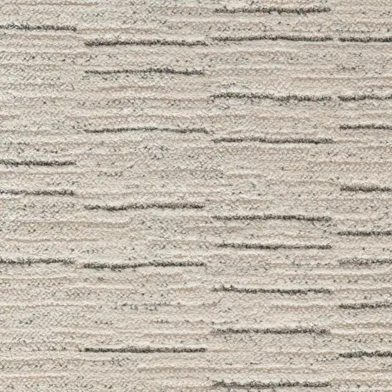 8' Gray And Ivory Abstract Runner Rug Photo 1