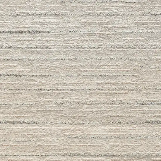 8' Gray And Ivory Abstract Runner Rug Photo 1