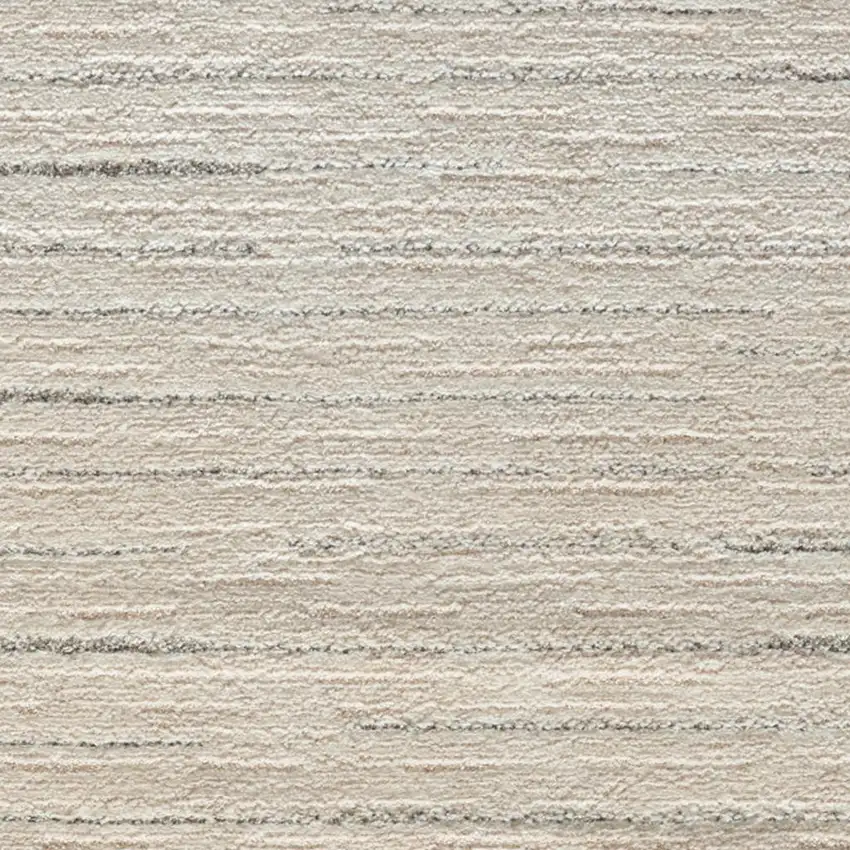 8' Gray And Ivory Abstract Runner Rug Photo 1