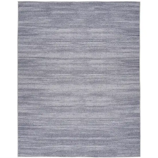 5' X 7' Gray and Ivory Abstract Power Loom Washable Non Skid Area Rug Photo 2