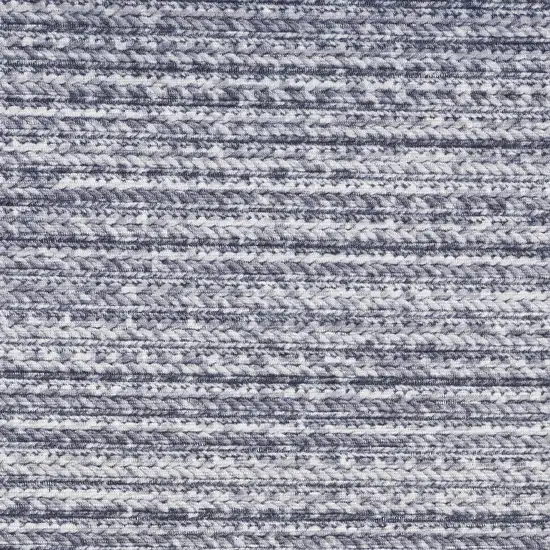 5' X 7' Gray and Ivory Abstract Power Loom Washable Non Skid Area Rug Photo 4