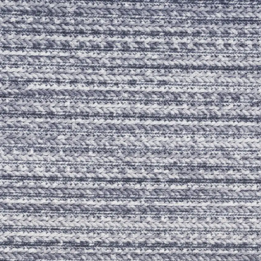 5' X 7' Gray and Ivory Abstract Power Loom Washable Non Skid Area Rug Photo 4