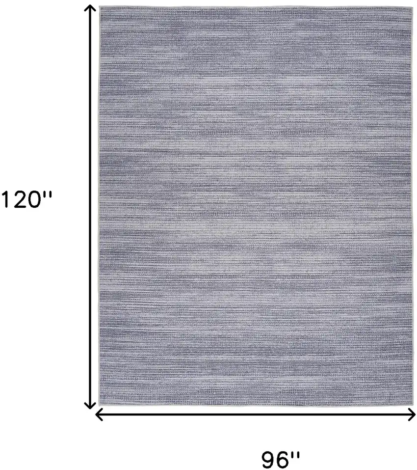 Gray and Ivory Abstract Power Loom Washable Non Skid Area Rug Photo 6