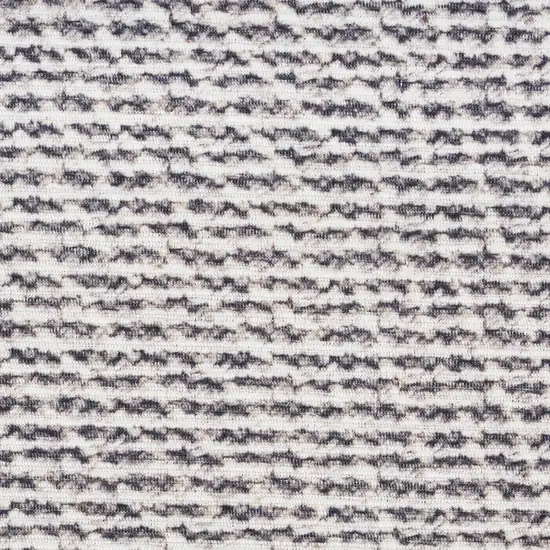 Gray and Ivory Abstract Power Loom Washable Non Skid Area Rug Photo 3