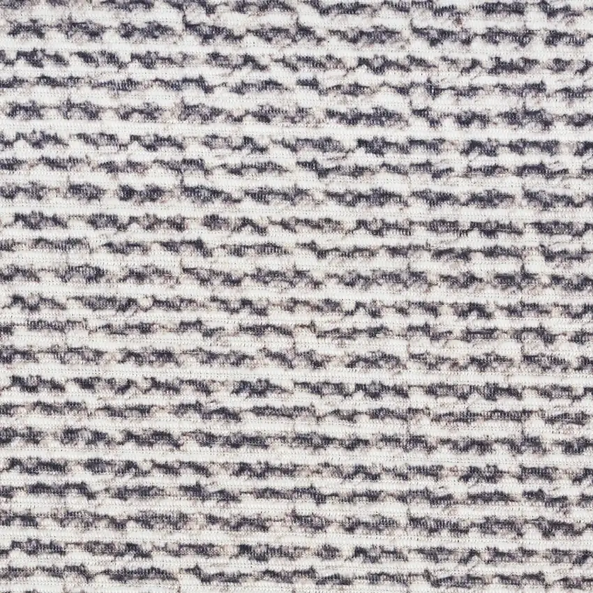 Gray and Ivory Abstract Power Loom Washable Non Skid Area Rug Photo 3