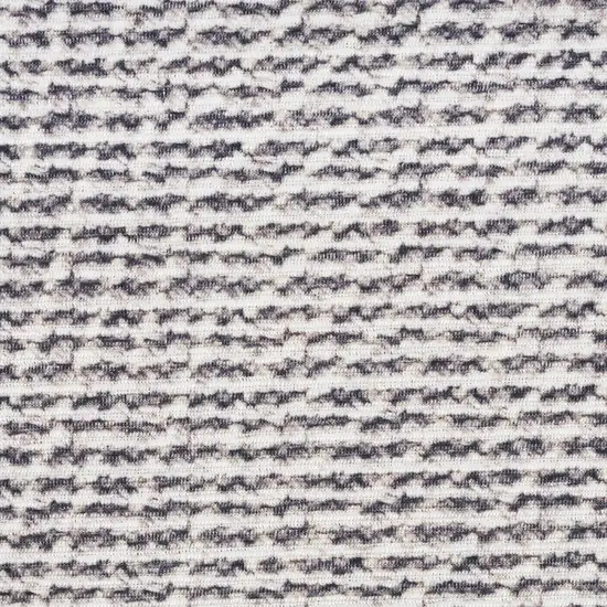 Gray and Ivory Abstract Power Loom Washable Non Skid Area Rug Photo 4