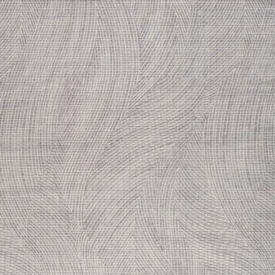 Gray and Ivory Abstract Power Loom Washable Non Skid Area Rug Photo 3