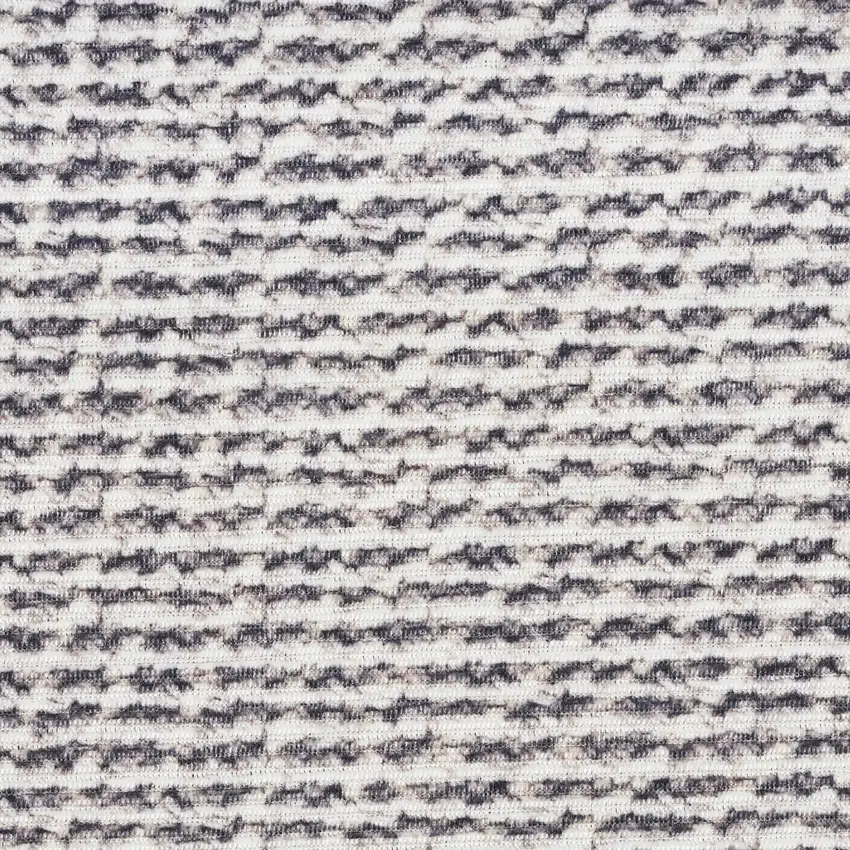 Gray and Ivory Abstract Power Loom Washable Non Skid Area Rug Photo 7