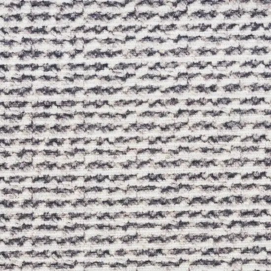 Gray and Ivory Abstract Power Loom Washable Non Skid Area Rug Photo 8