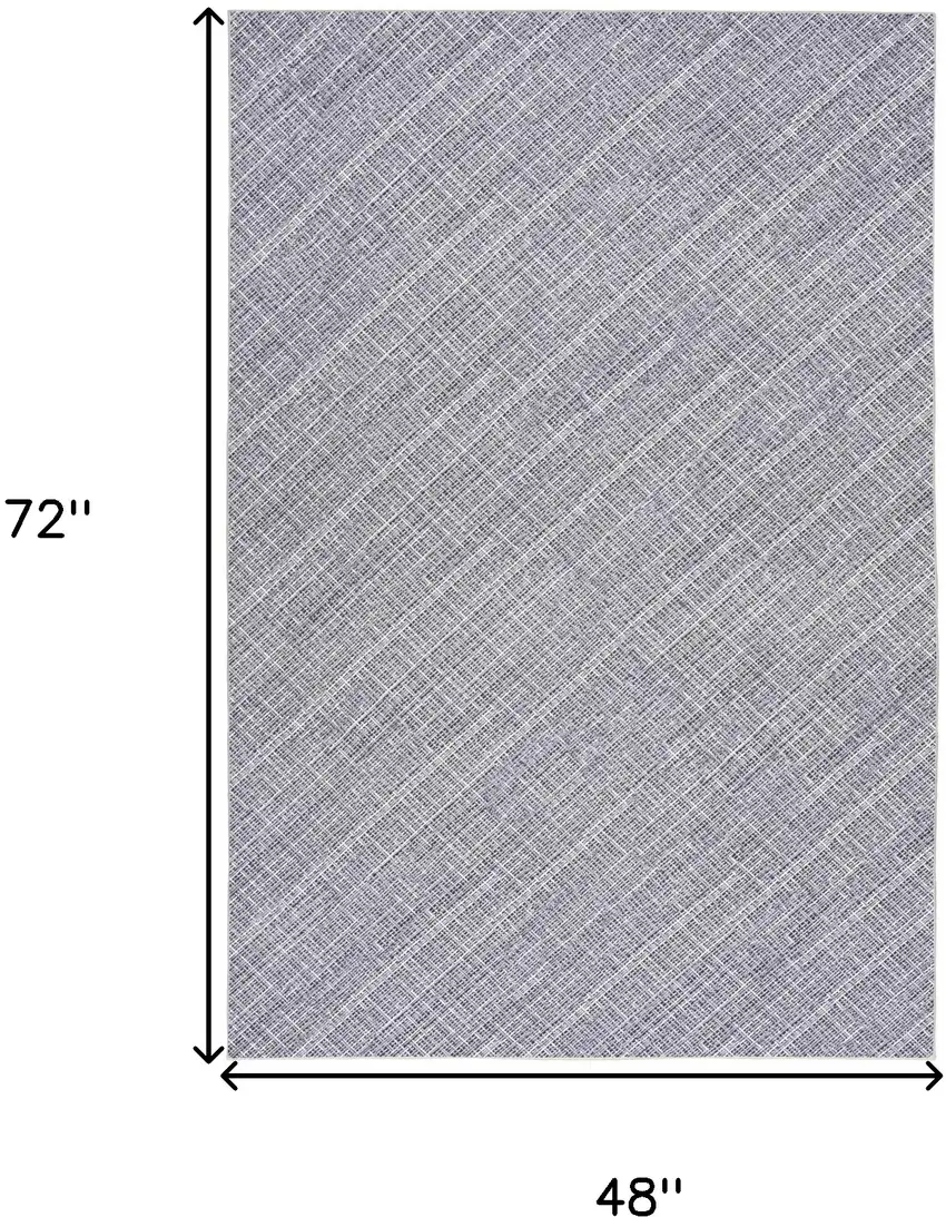 Gray and Ivory Abstract Power Loom Washable Non Skid Area Rug Photo 3