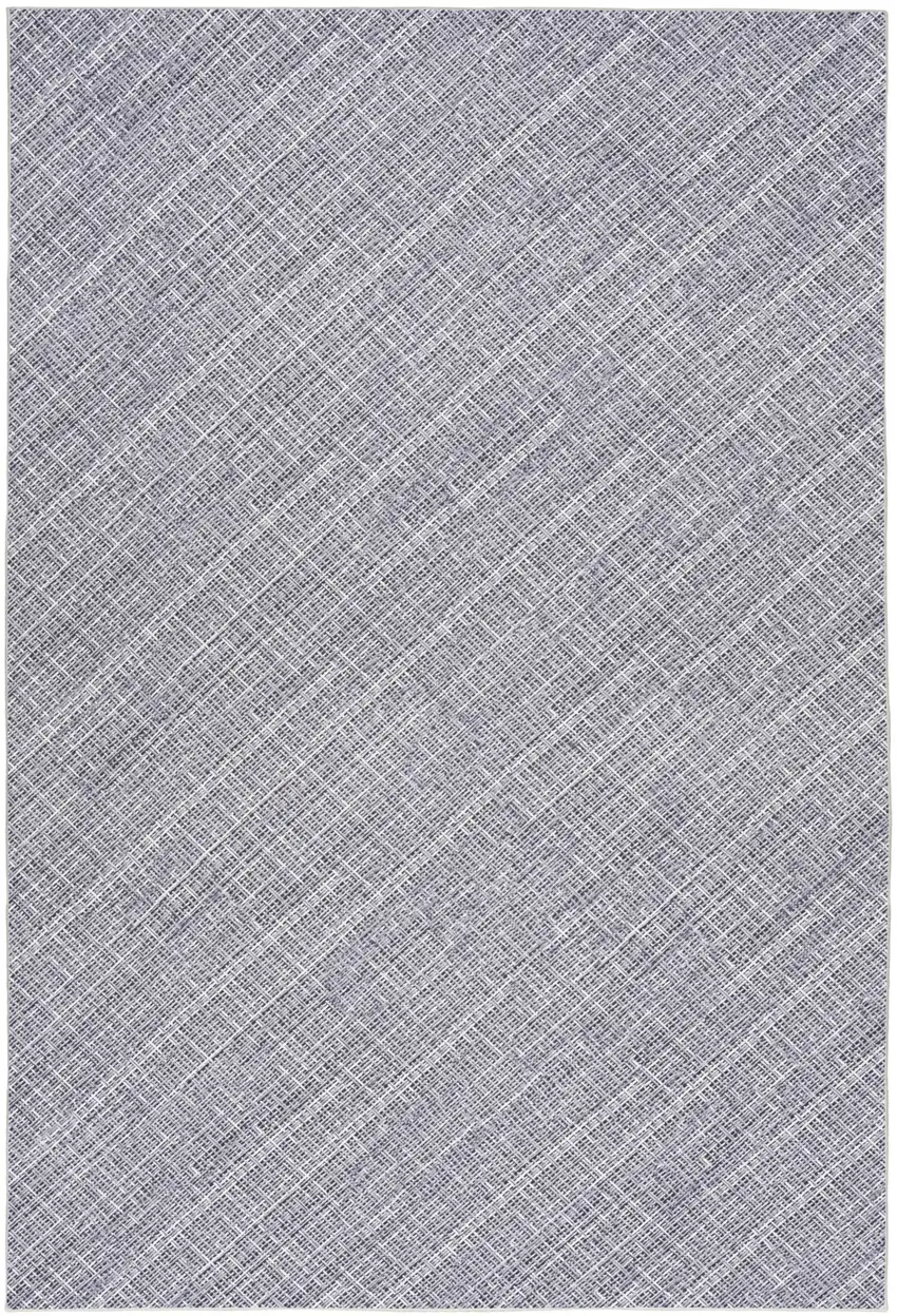 Gray and Ivory Abstract Power Loom Washable Non Skid Area Rug Photo 2