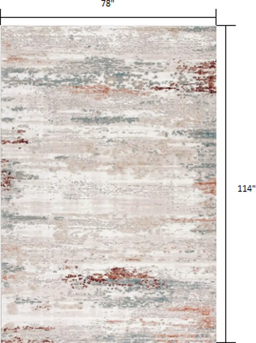 Gray and Ivory Abstract Stria Area Rug Photo 2
