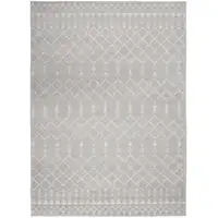 Photo of Gray and Ivory Berber Pattern Area Rug