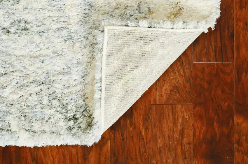 Gray and Ivory Damask Area Rug Photo 5