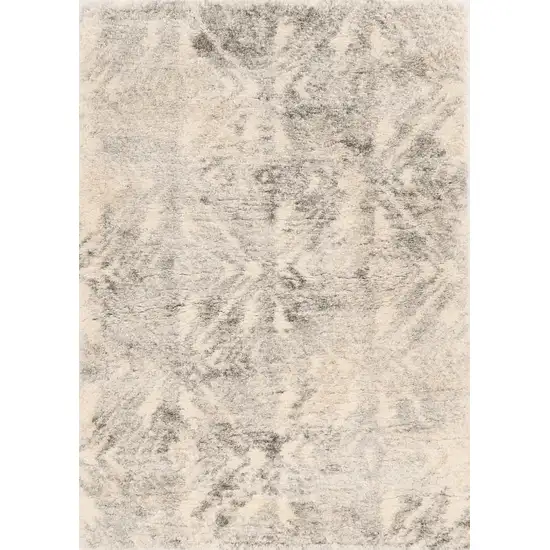 Gray And Ivory Diamond Area Rug Photo 2