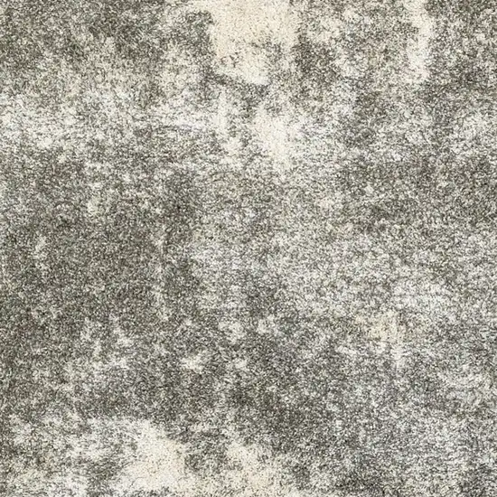 Gray And Ivory Distressed Abstract Area Rug Photo 4