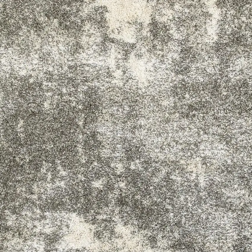 Gray And Ivory Distressed Abstract Area Rug Photo 4