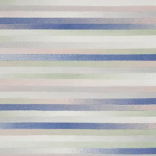 Gray and Ivory Floral Distressed Area Rug Photo 4