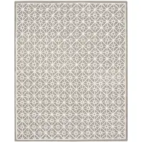 Photo of Gray and Ivory Geometric Hand Tufted Area Rug